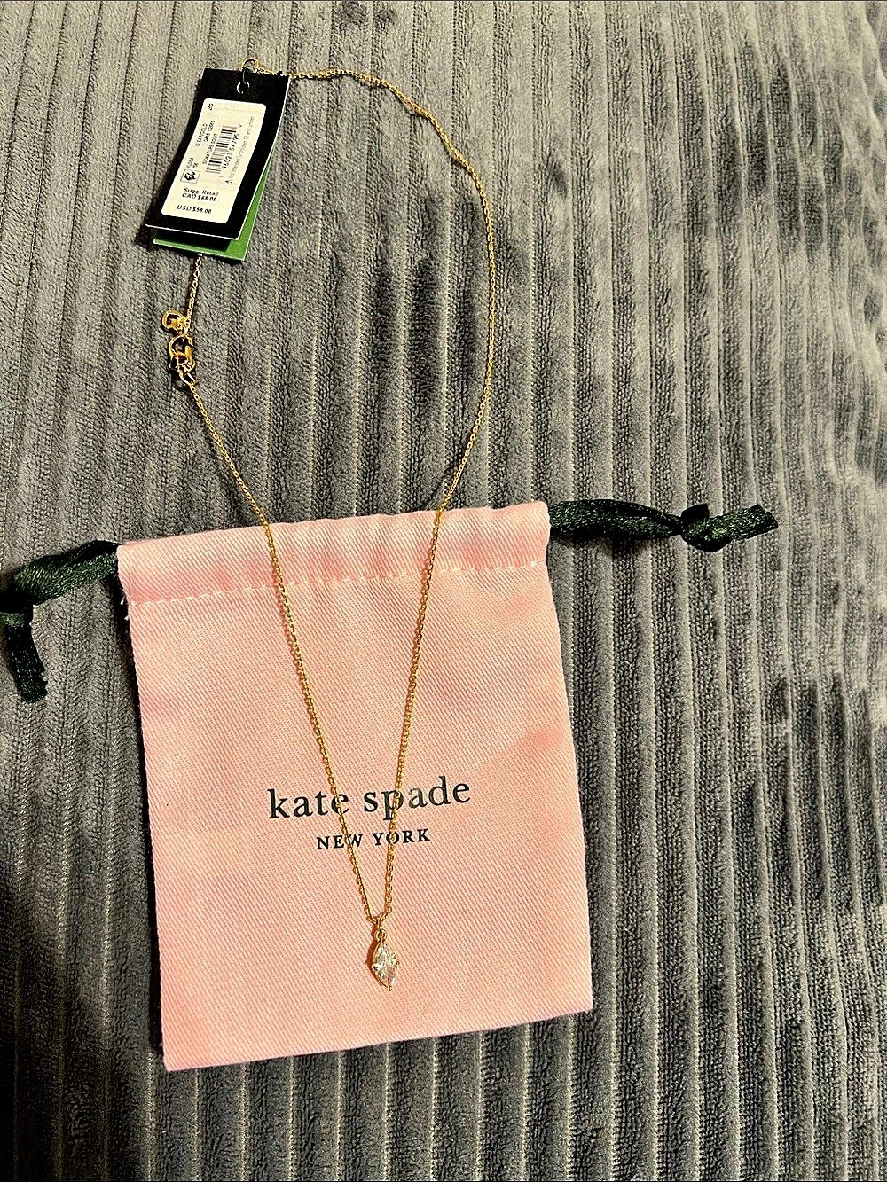 Kate Spade Signature Solitaire Pendant Gold Pendant NWT